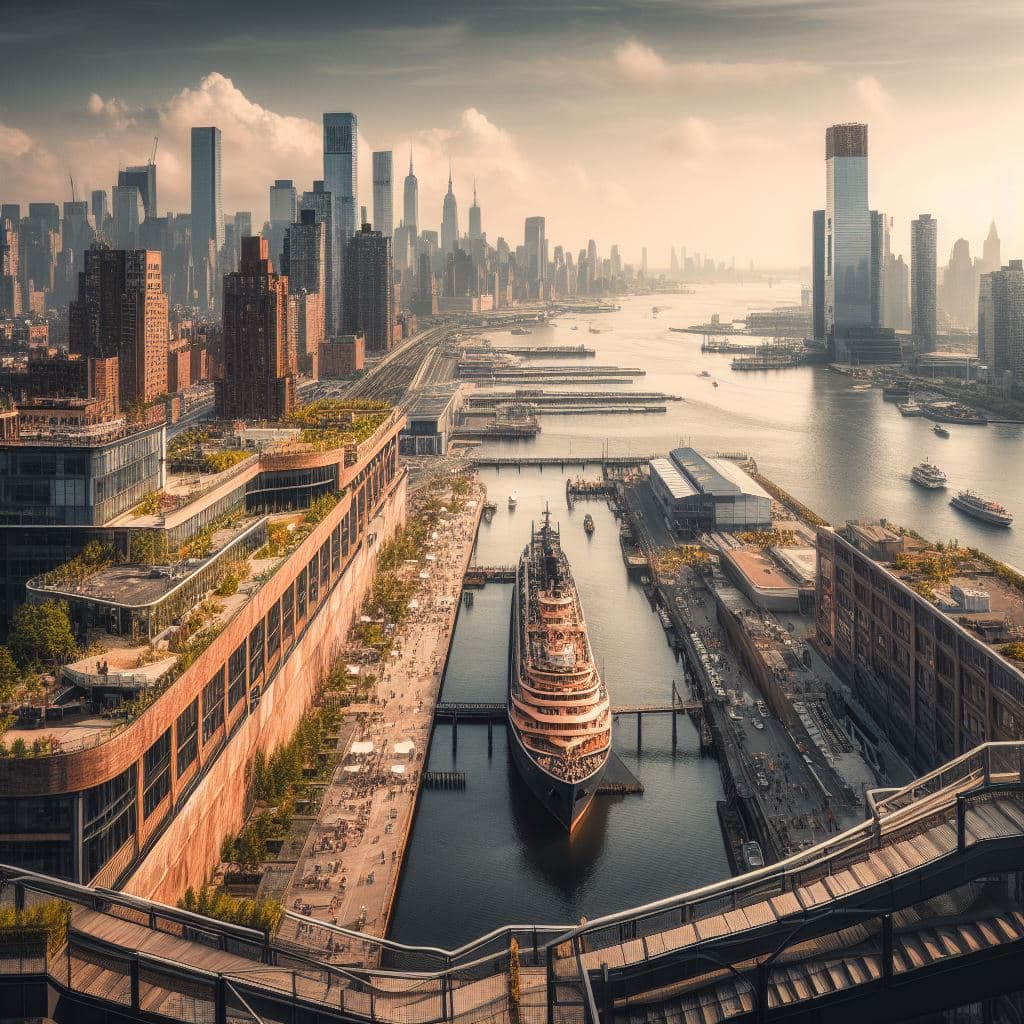 Top of the High Line and Hudson Yards